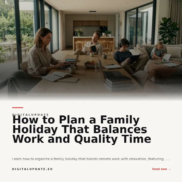 Share card for How to Plan a Family Holiday That Balances Work and Quality Time