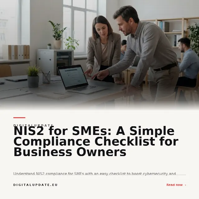 Share card for NIS2 for SMEs: A Simple Compliance Checklist for Business Owners