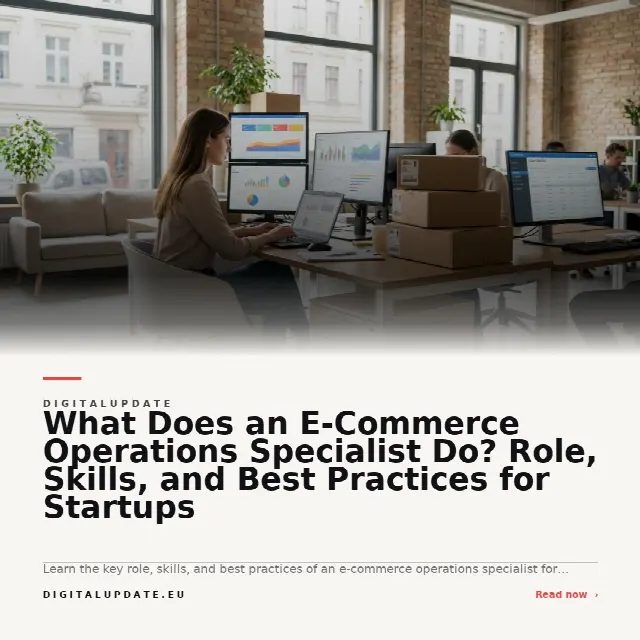 Share card for What Does an E-Commerce Operations Specialist Do? Role, Skills, and Best Practices for Startups