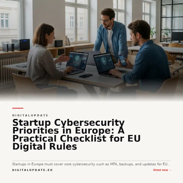 Share card for Startup Cybersecurity Priorities in Europe: A Practical Checklist for EU Digital Rules