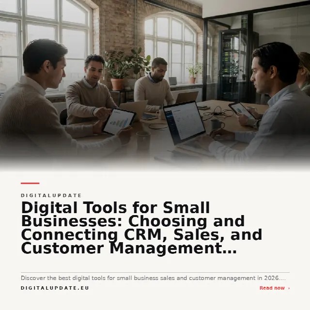 Share card for Digital Tools for Small Businesses: Choosing and Connecting CRM, Sales, and Customer Management Systems