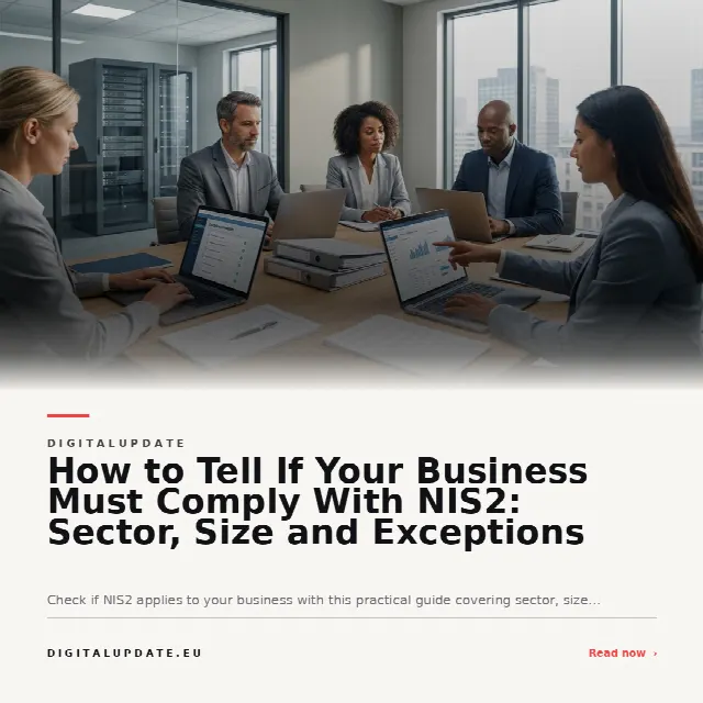 Share card for How to Tell If Your Business Must Comply With NIS2: Sector, Size and Exceptions