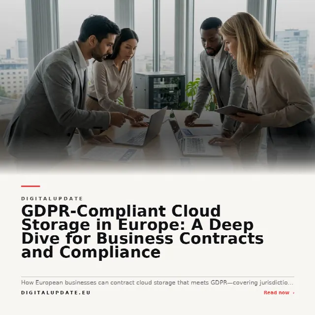 Share card for GDPR-Compliant Cloud Storage in Europe: A Deep Dive for Business Contracts and Compliance